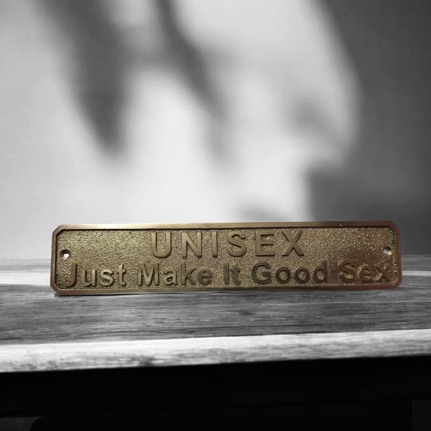Custom Cast Brass Name Plate – Personalized Brushed Gold Door Sign | Solid Brass Plaque for Home or Office