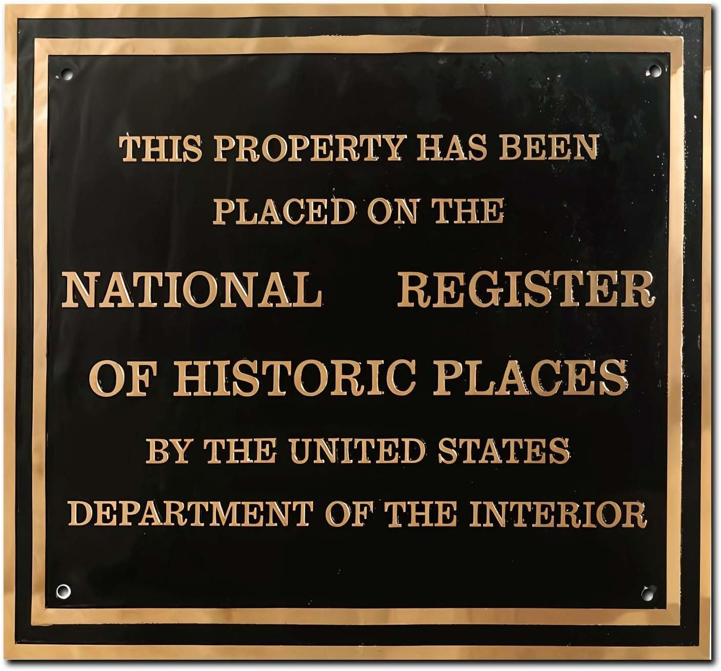 Custom Cast Brass National Historic Place Plaque - SanBit Custom Plaques