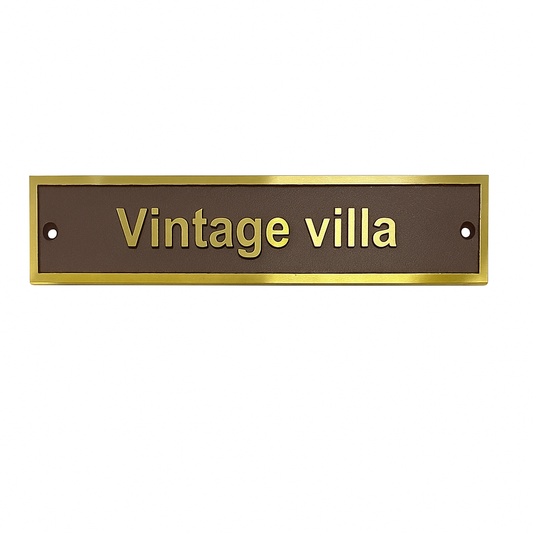Custom Cast Brass Name Plaque – 3D Engraved Text Sign for Office Door, Home, Desk, or Wall Display - SanBit Custom Plaques